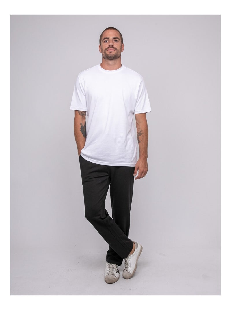 Pantalone in maglia sergé VAKARIS Nero - Kiabi