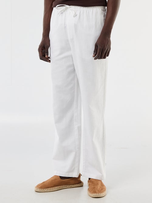 Pantalone in misto lino - Kiabi