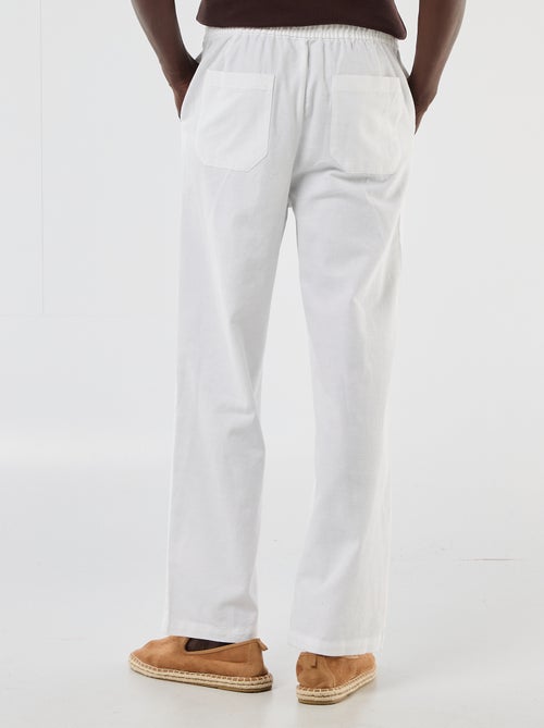 Pantalone in misto lino - Kiabi