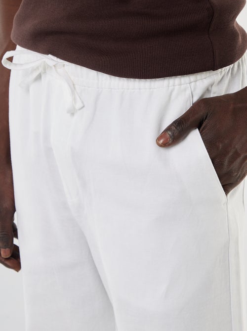 Pantalone in misto lino - Kiabi