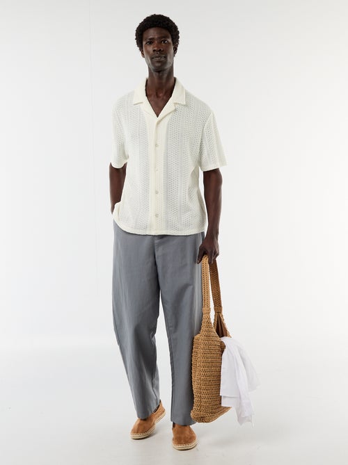 Pantalone in misto lino - Kiabi