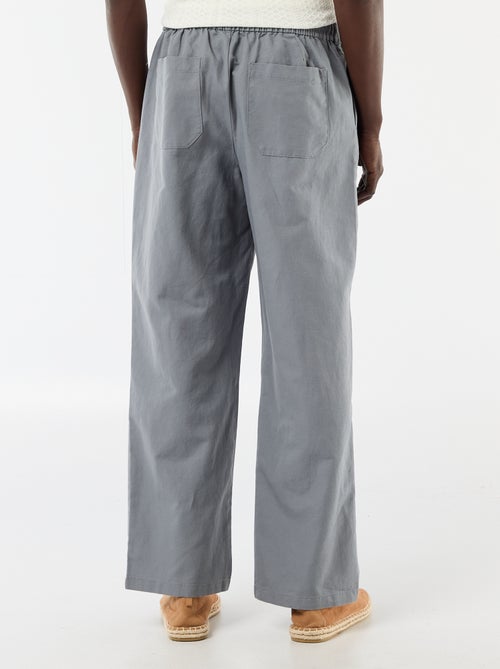 Pantalone in misto lino - Kiabi