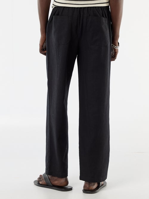 Pantalone in misto lino - Kiabi