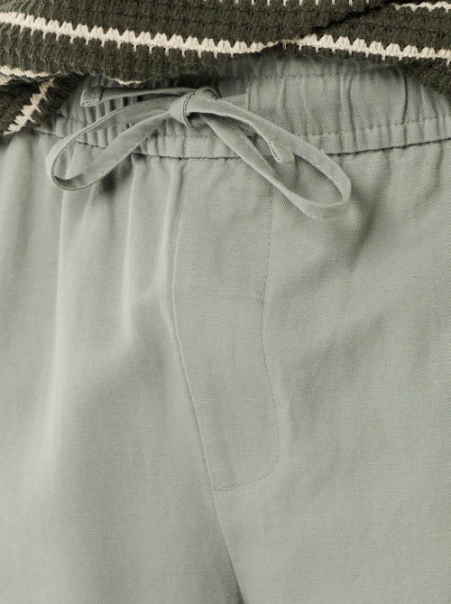 Pantalone in misto lino - Kiabi