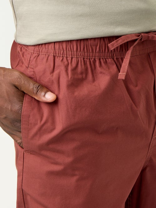 Pantalone in popeline con vita elasticizzata - Kiabi Pantalone in popeline con vita elasticizzata - Kiabi