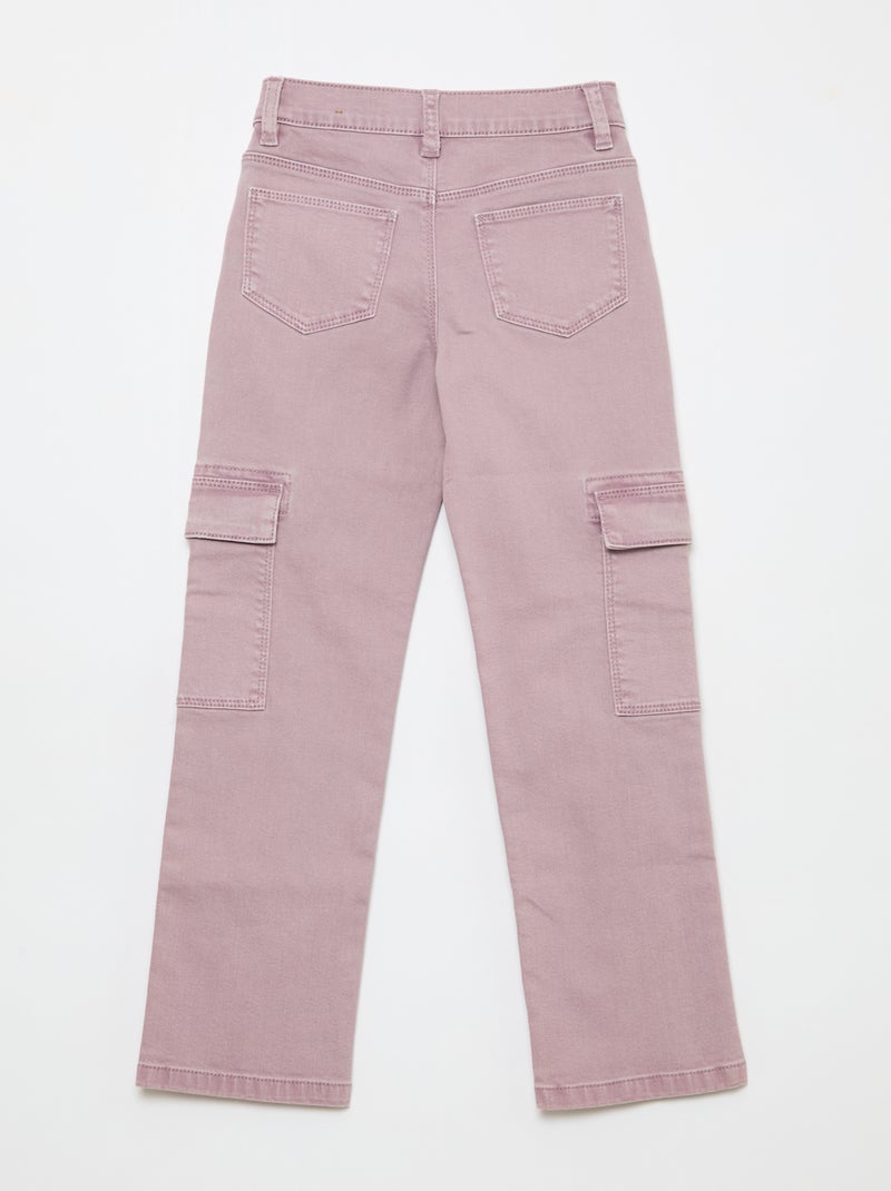 Pantalone in twill regular Viola - Kiabi