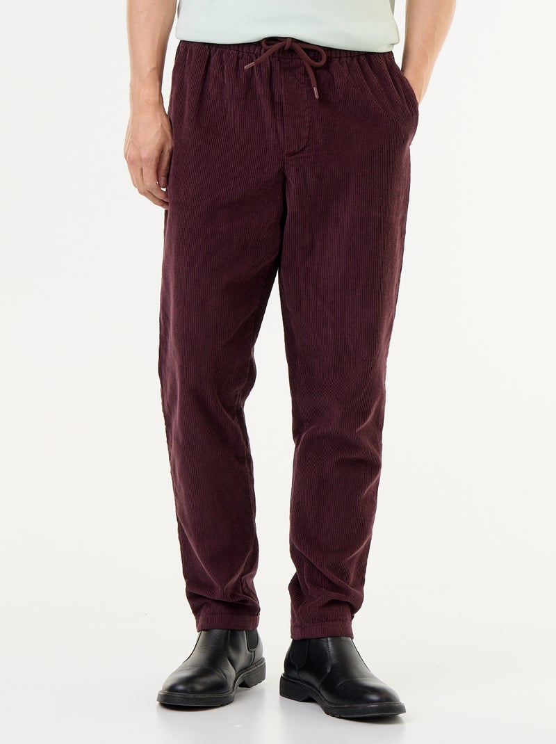 Pantalone in velluto a coste Viola - Kiabi