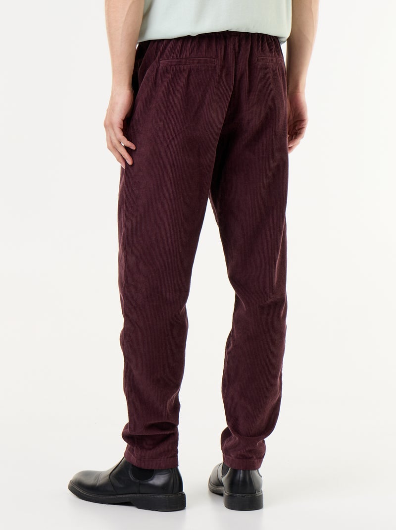 Pantalone in velluto a coste Viola - Kiabi