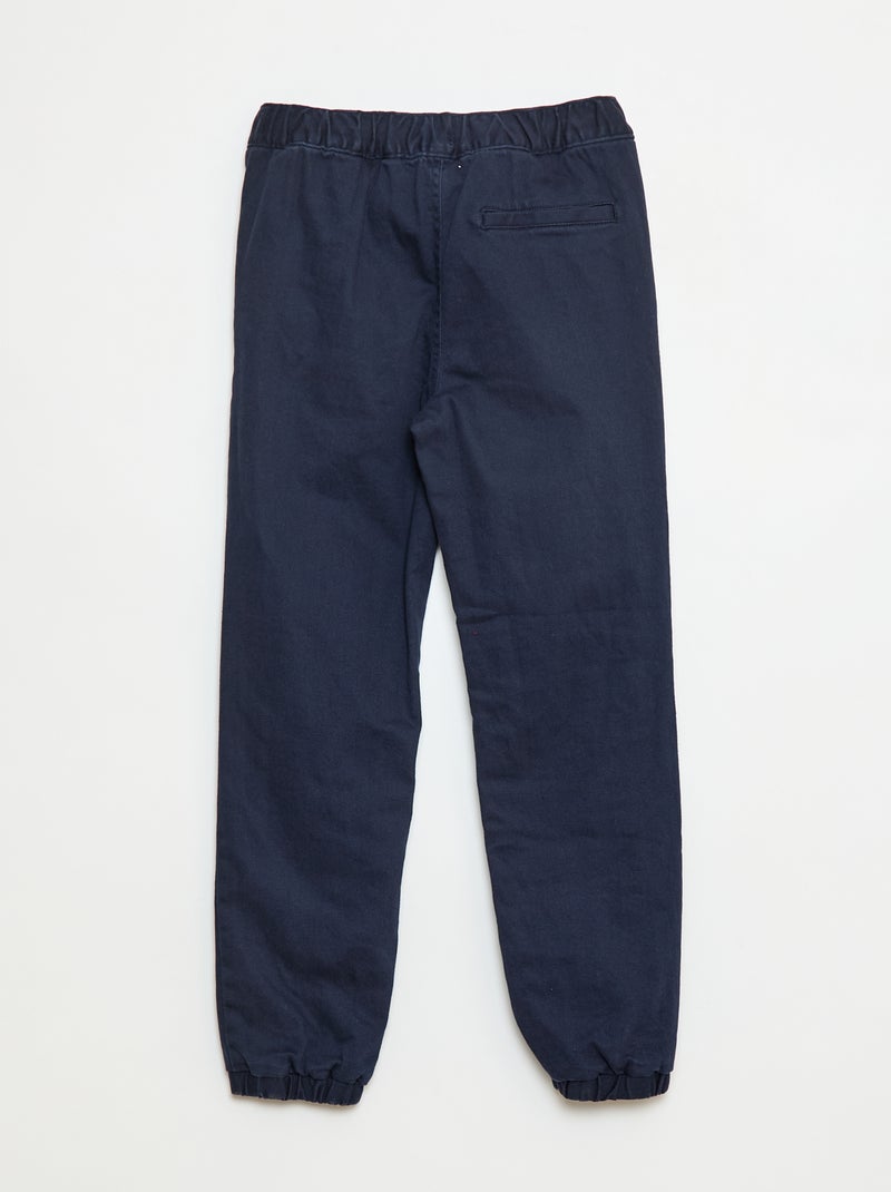 Pantalone jogger foderato Blu - Kiabi