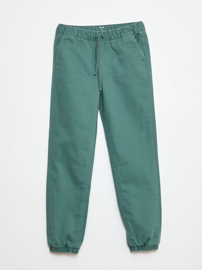 Pantalone jogger foderato Verde - Kiabi