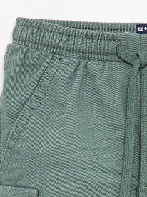 Pantalone jogger in twill con tasche a patta - Kiabi