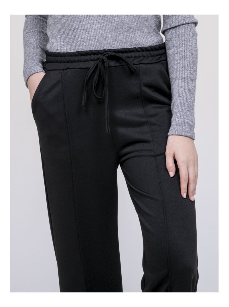 Pantalone jogging dritto ENAELLE Nero - Kiabi