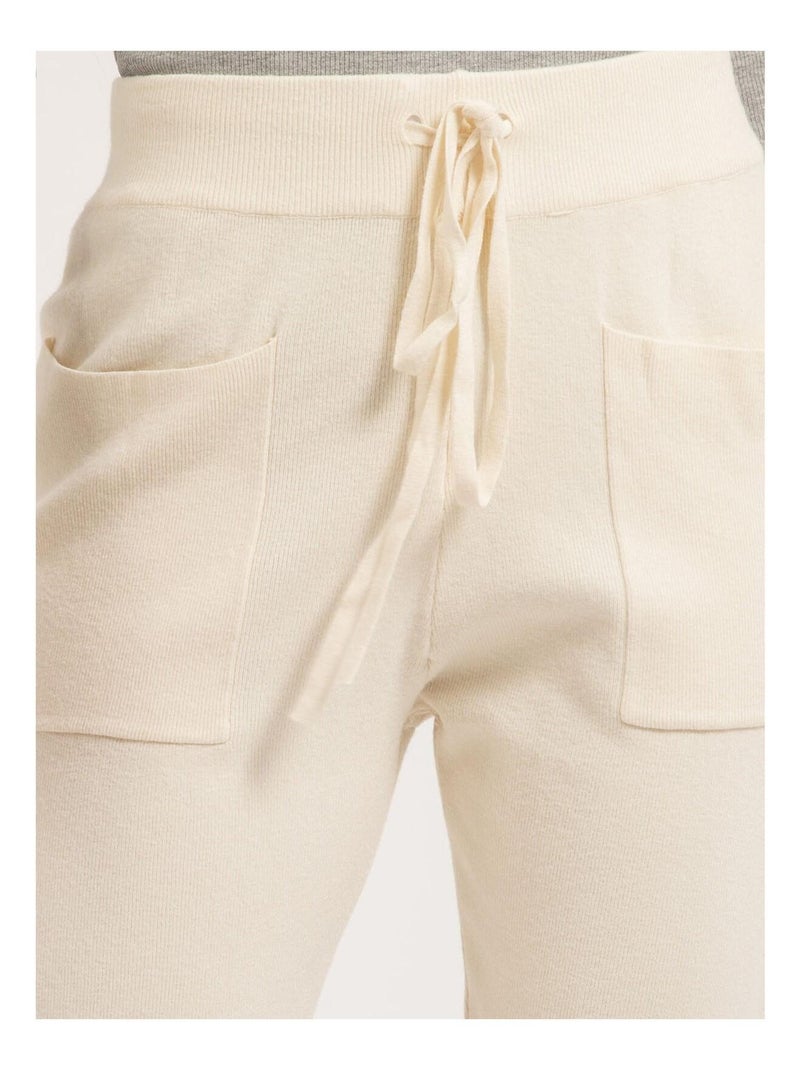 Pantalone jogging in maglia ELSA Beige - Kiabi