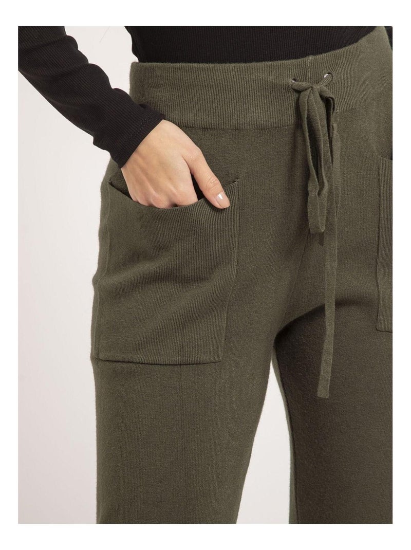 Pantalone jogging in maglia ELSA Cachi - Kiabi