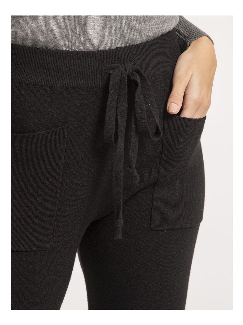 Pantalone jogging in maglia ELSA Nero - Kiabi