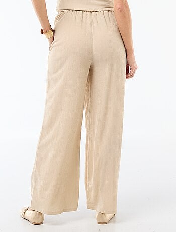 Pantalone largo in maglia da donna