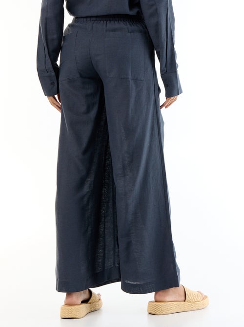 Pantalone largo premaman in misto lino - Kiabi Pantalone largo premaman in misto lino - Kiabi