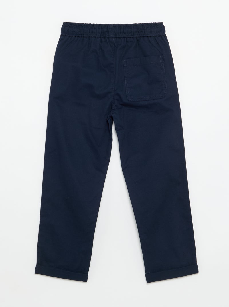 Pantalone leggero tinta unita Blu - Kiabi