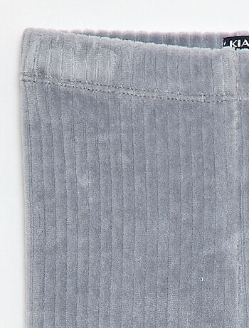 Pantalone leggings in velluto