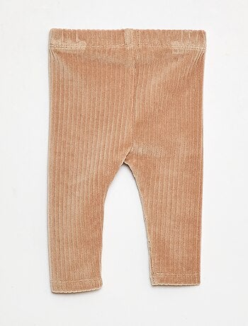 Pantalone leggings in velluto