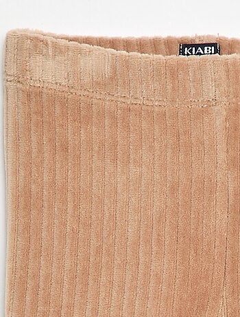 Pantalone leggings in velluto