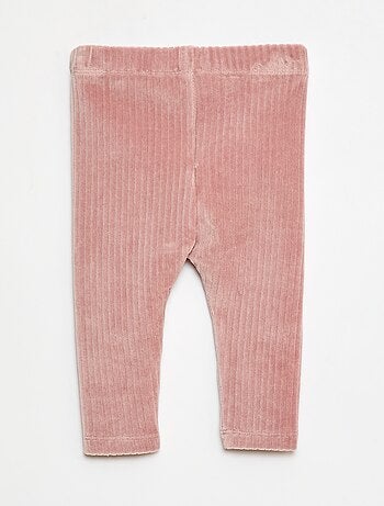 Pantalone leggings in velluto