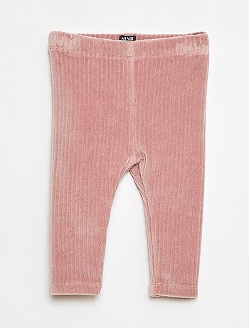 Pantalone leggings in velluto