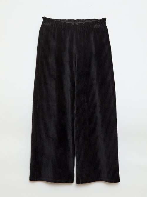 Pantalone leggings wide leg in velluto a coste - Kiabi