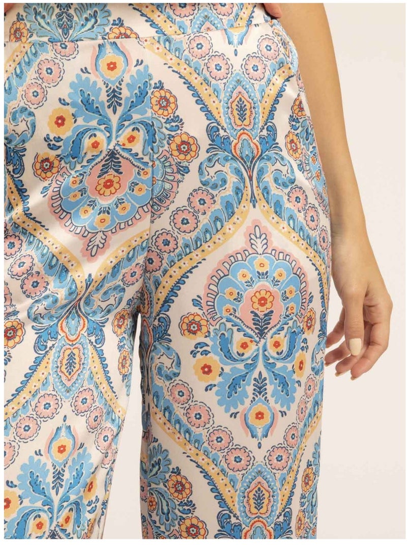 Pantalone motifs EDMA Blu - Kiabi