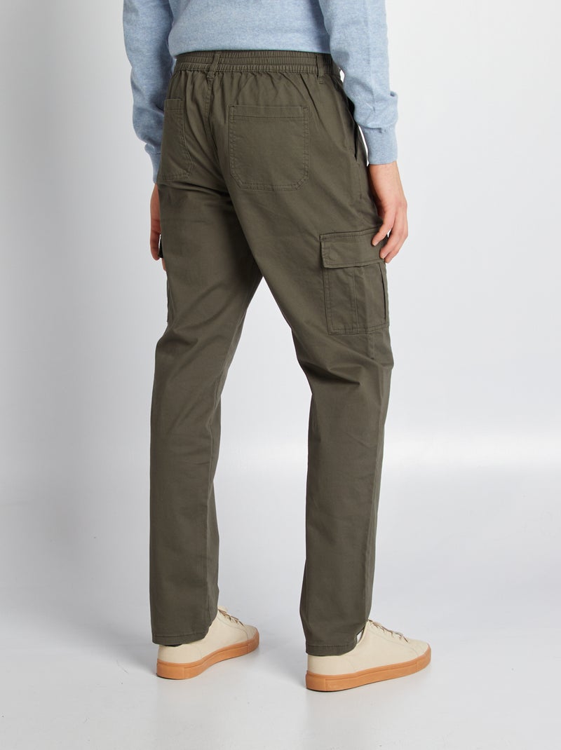 Pantalone multitasche - L36 KAKI - Kiabi