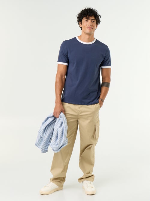 Pantalone multitasche regular fit - Kiabi Pantalone multitasche regular fit - Kiabi