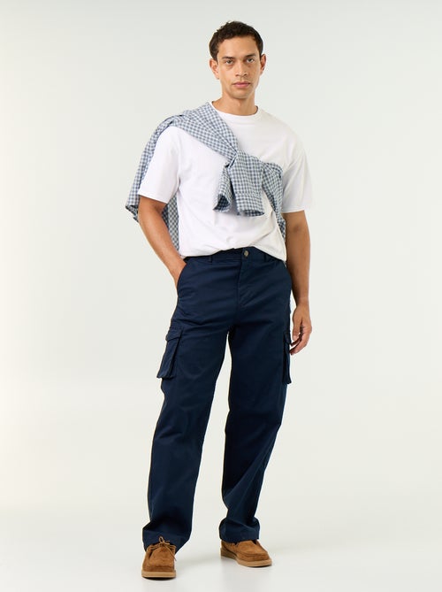 Pantalone multitasche regular fit - Kiabi Pantalone multitasche regular fit - Kiabi