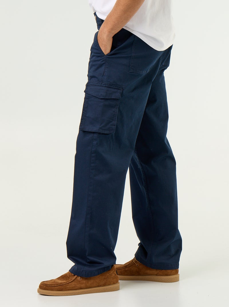 Pantalone multitasche regular fit Blu - Kiabi
