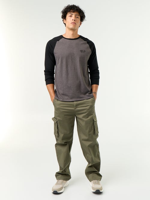 Pantalone multitasche regular fit - Kiabi Pantalone multitasche regular fit - Kiabi