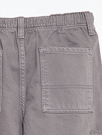 Pantalone multitasche tinta unita