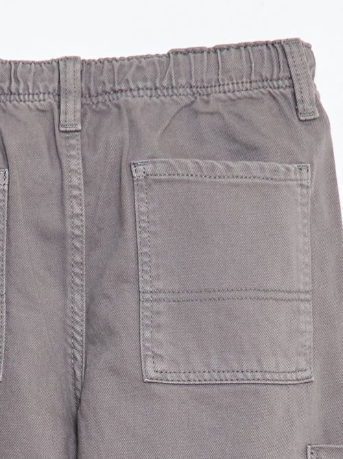 Pantalone multitasche tinta unita - Kiabi