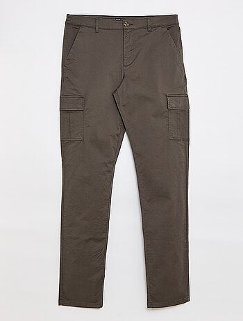 Pantalone multitasche tinta unita