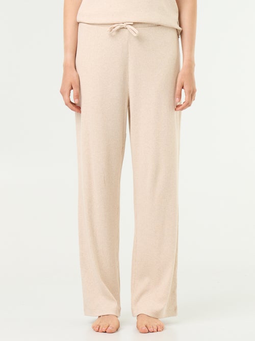 Pantalone pigiama in maglia a costine - Kiabi