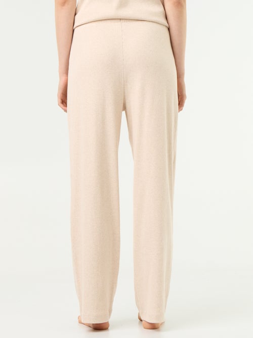 Pantalone pigiama in maglia a costine - Kiabi
