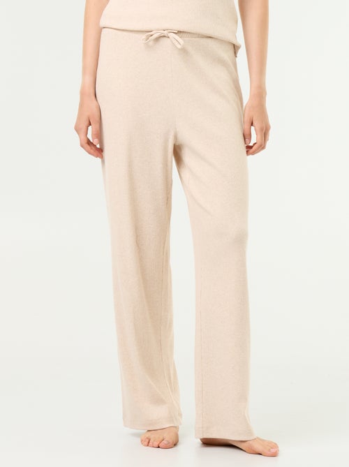 Pantalone pigiama in maglia a costine - Kiabi