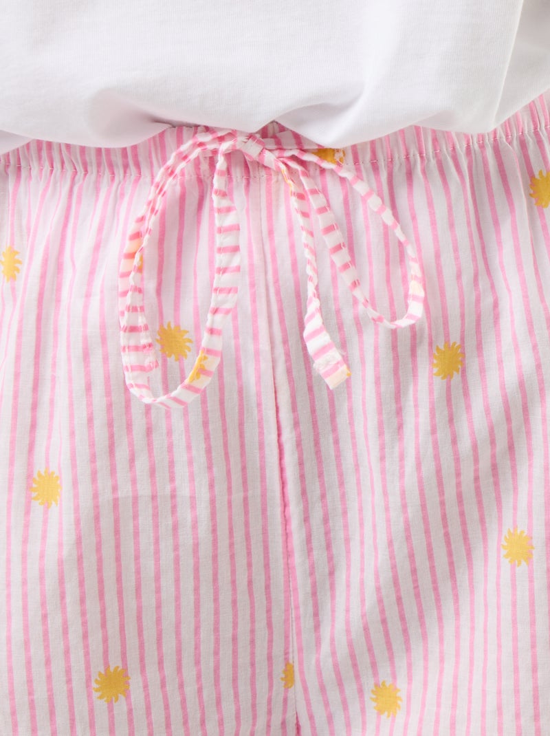 Pantalone pigiama in voile di cotone stampato Arancione - Kiabi