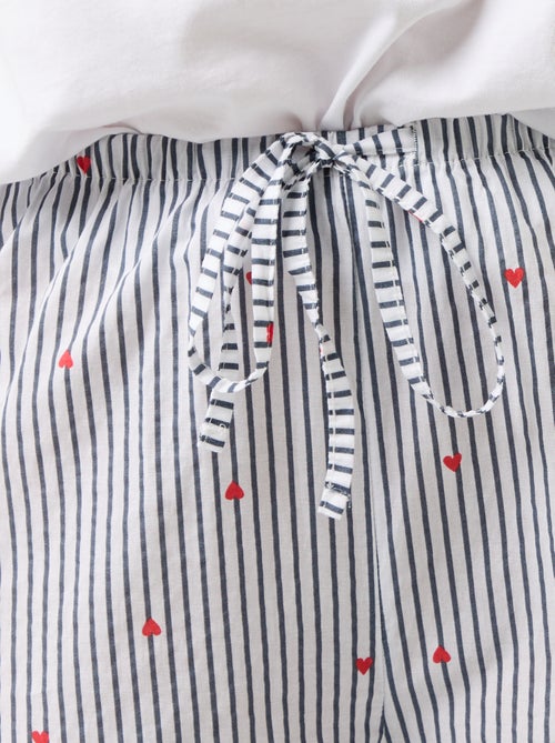 Pantalone pigiama in voile di cotone stampato - Kiabi