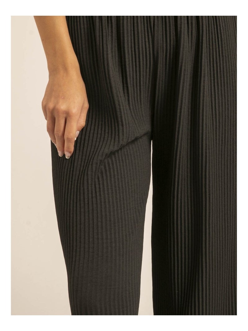 Pantalone plissé ELOU Nero - Kiabi