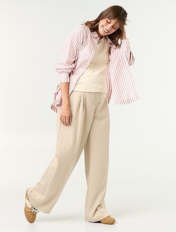 Pantalone premaman con pinces