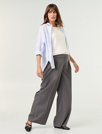 Pantalone premaman con pinces