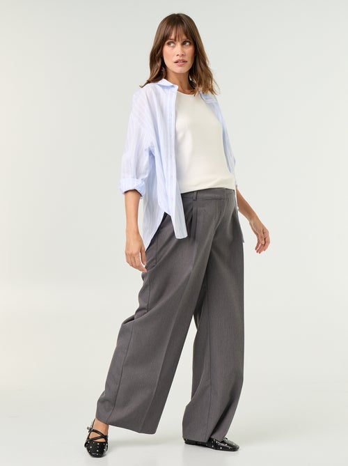 Pantalone premaman con pinces - Kiabi