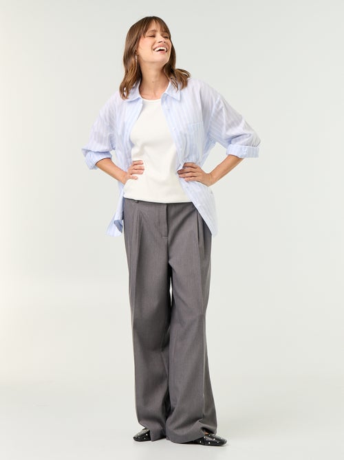 Pantalone premaman con pinces - Kiabi