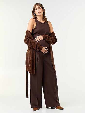 Pantalone premaman con pinces