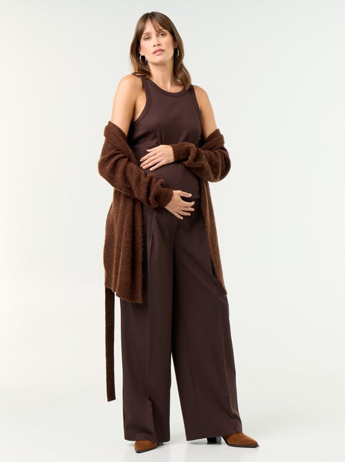 Pantalone premaman con pinces - Kiabi