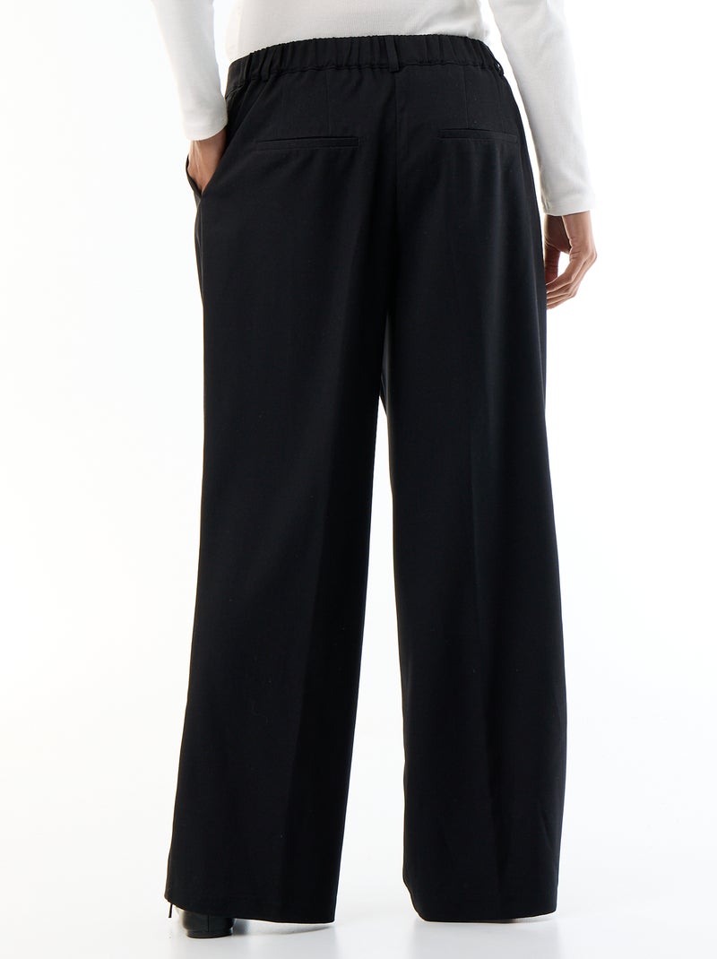 Pantalone premaman con pinces Nero - Kiabi